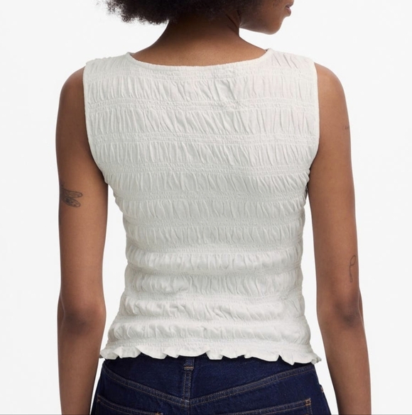 Madewell Smocked Tank Top - Picture 2 of 6